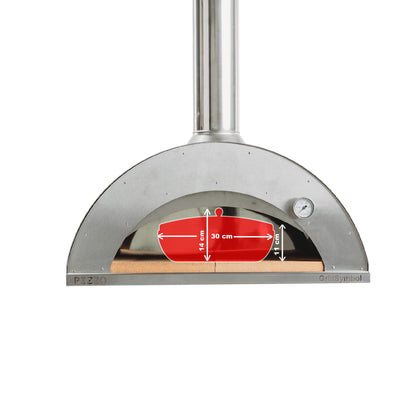 Pizzo Inox – Vedeldad pizzaugn i helrostfritt stål med professionell känsla
